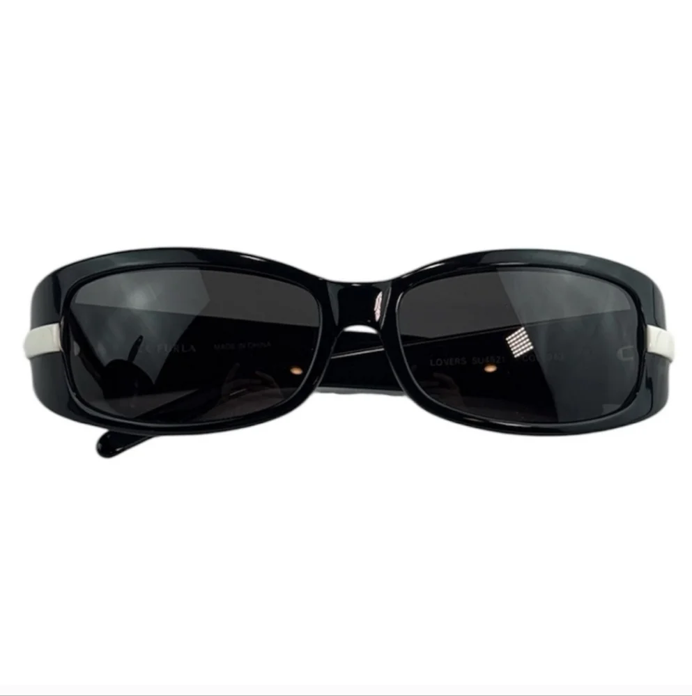 Furla Glossy Black Sunglasses with Case (EUC)